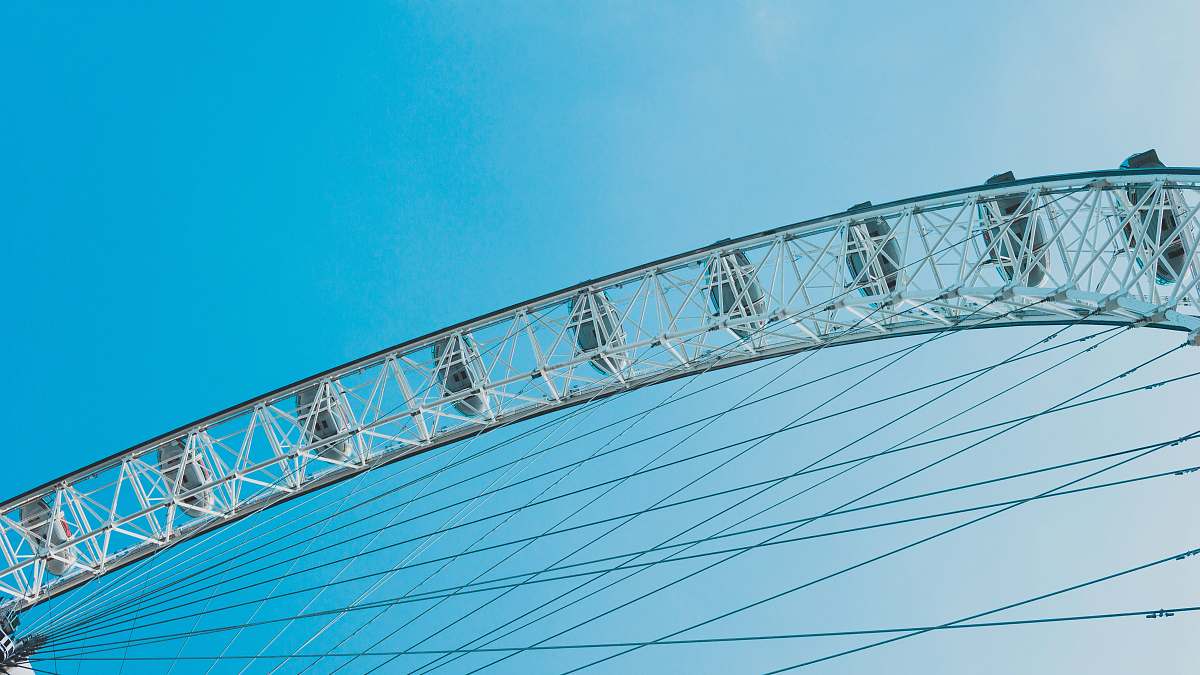 amusement park white ferris wheel ferris wheel